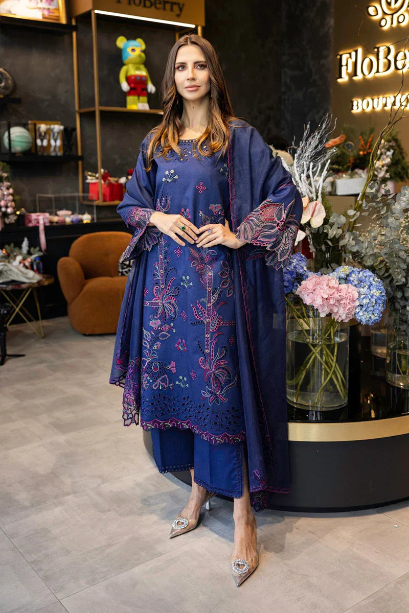 Rangrasiya | Carnation Summer Edit 25 | Aqua - Aqsa Fabrics