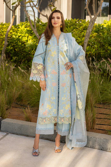 Rangrasiya | Carnation Summer Edit 25 | Ocean - Aqsa Fabrics