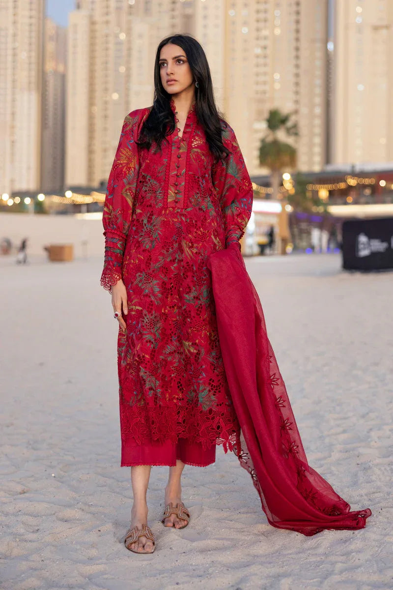 Rangrasiya | Carnation Summer Edit 25 | Scarlet - Aqsa Fabrics