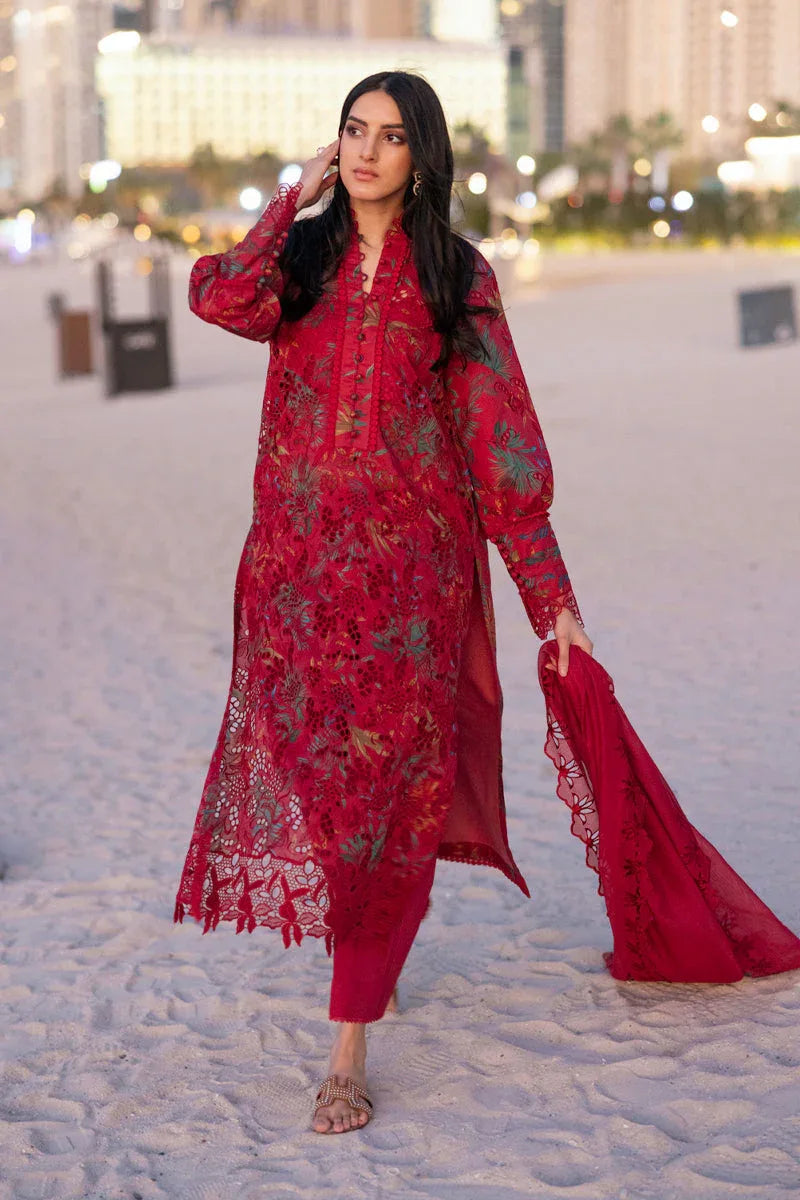 Rangrasiya | Carnation Summer Edit 25 | Scarlet - Aqsa Fabrics