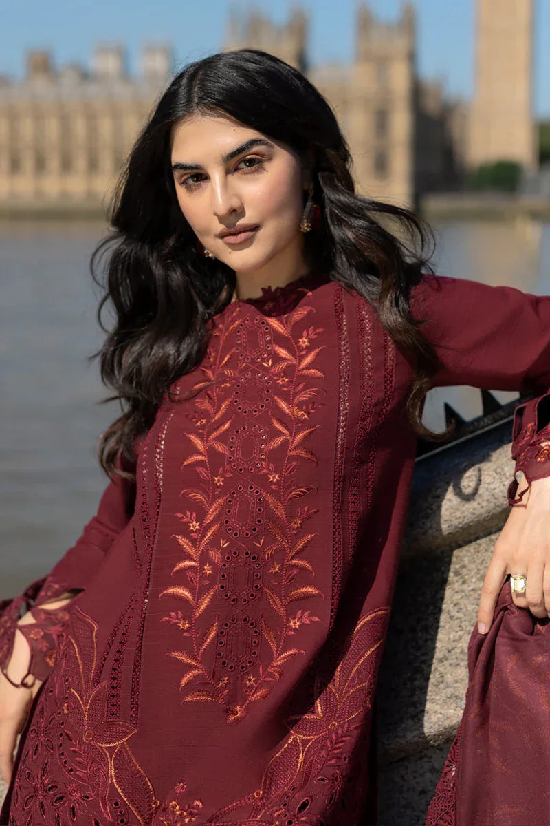 Rangrasiya | Carnation Winter Shawl | Audrey - Aqsa Fabrics
