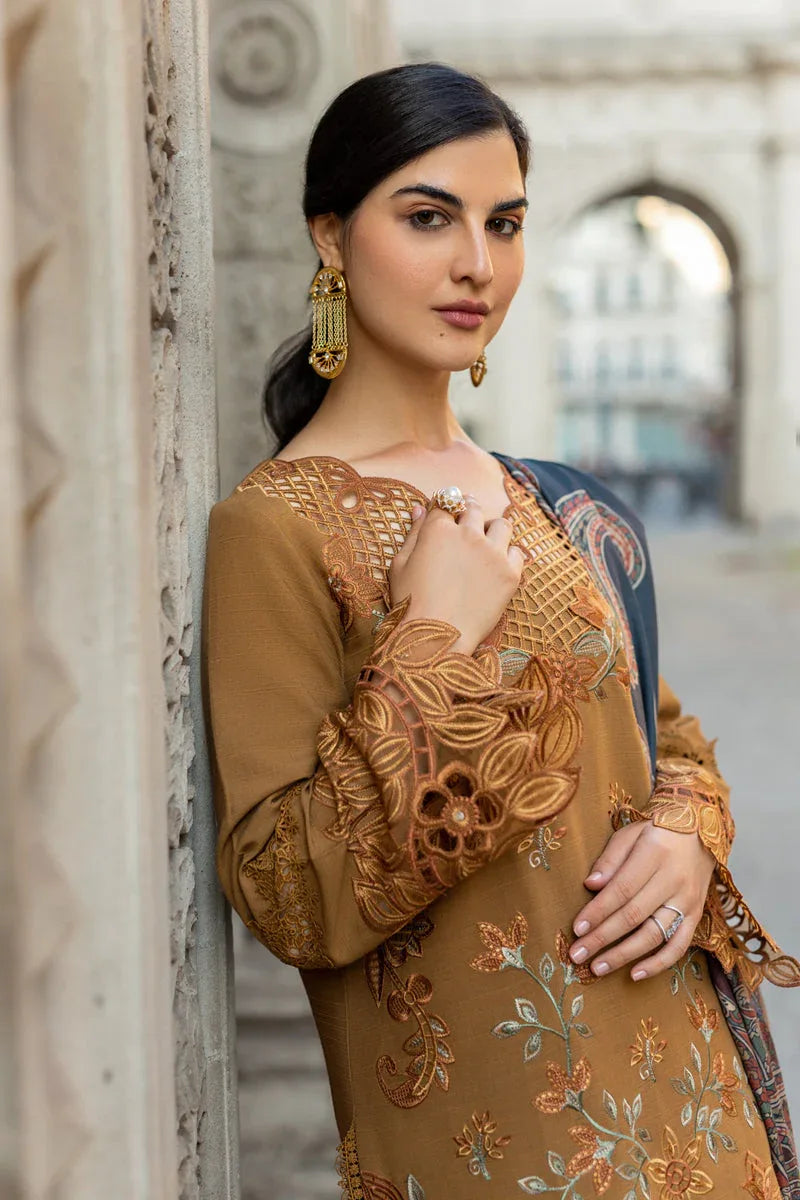 Rangrasiya | Carnation Winter Shawl | Autumn - Aqsa Fabrics