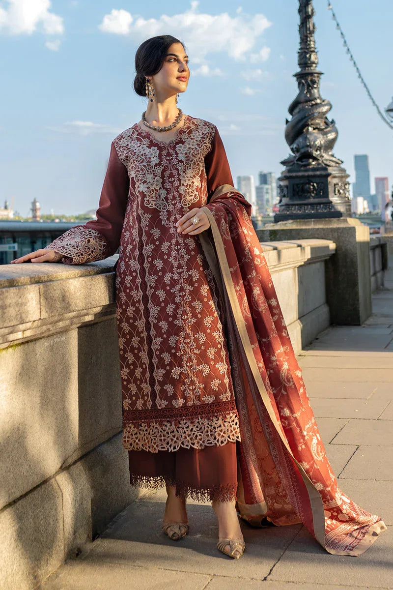 Rangrasiya | Carnation Winter Shawl | Ava - Aqsa Fabrics