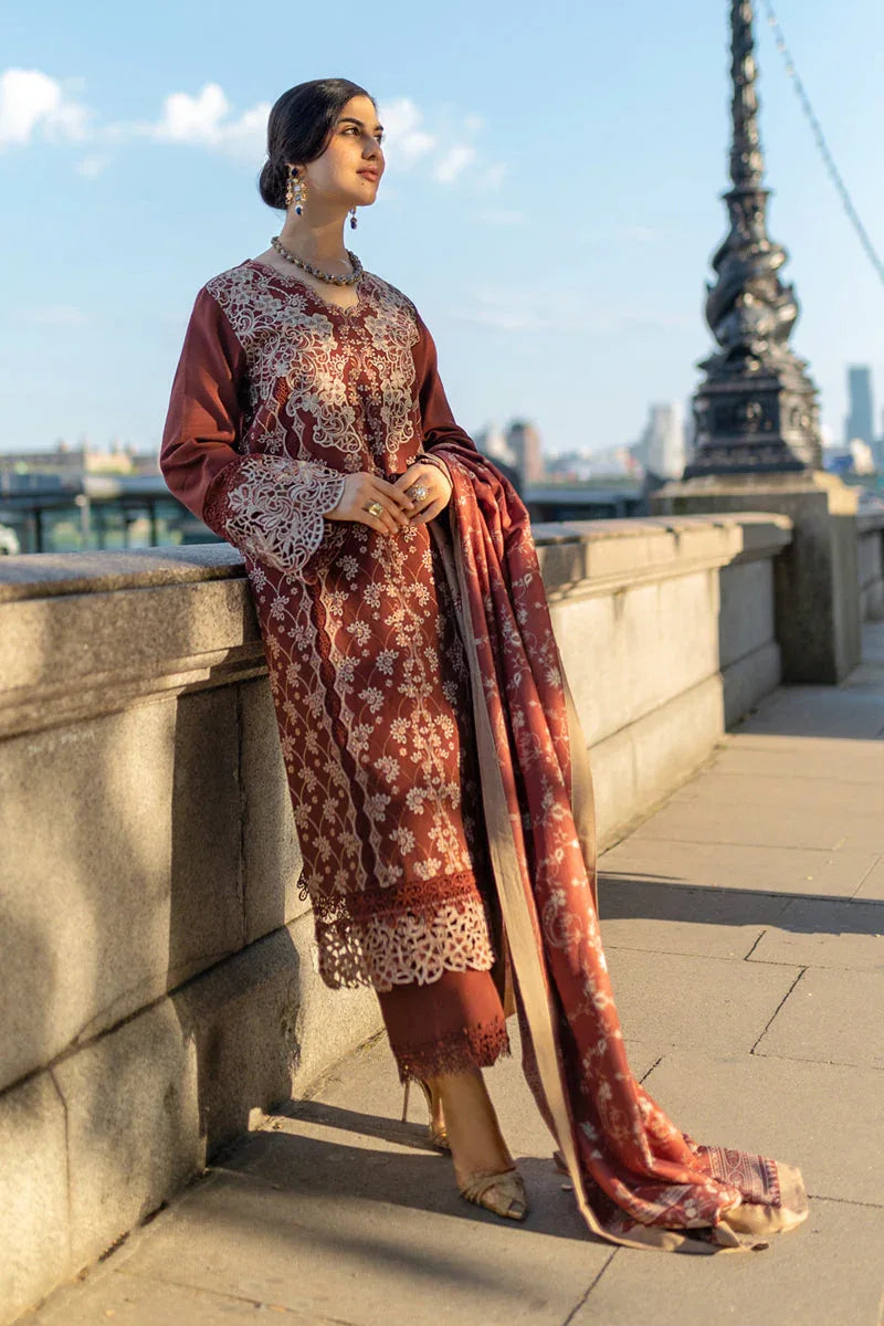 Rangrasiya | Carnation Winter Shawl | Ava - Aqsa Fabrics