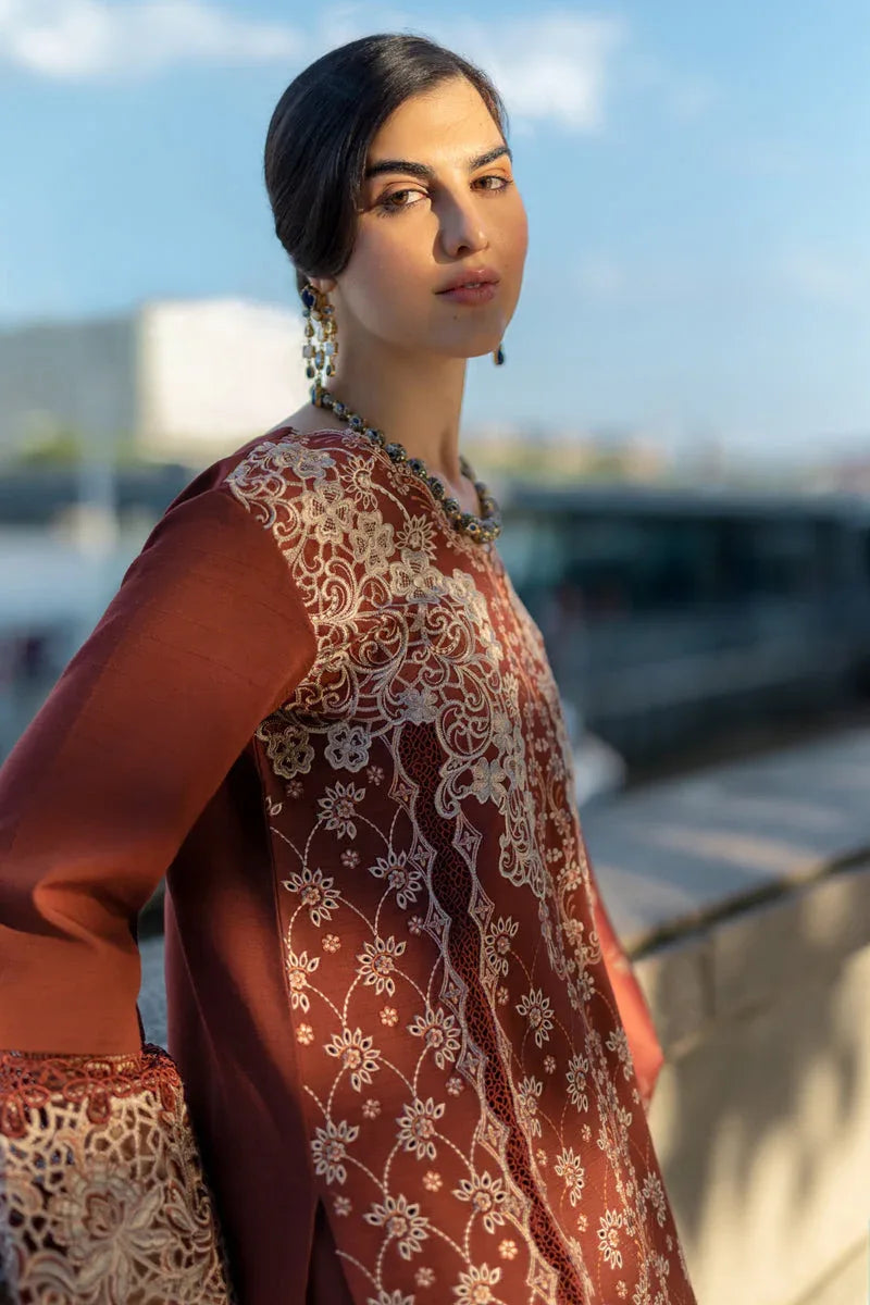 Rangrasiya | Carnation Winter Shawl | Ava - Aqsa Fabrics