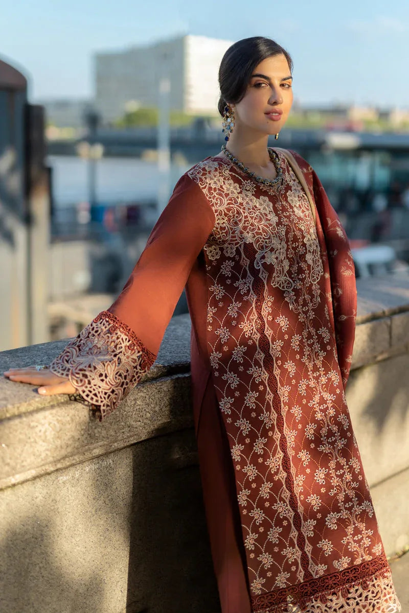 Rangrasiya | Carnation Winter Shawl | Ava - Aqsa Fabrics