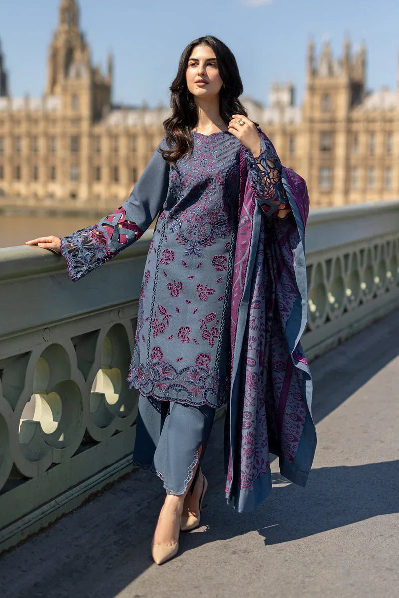 Rangrasiya | Carnation Winter Shawl | Delilah - Aqsa Fabrics