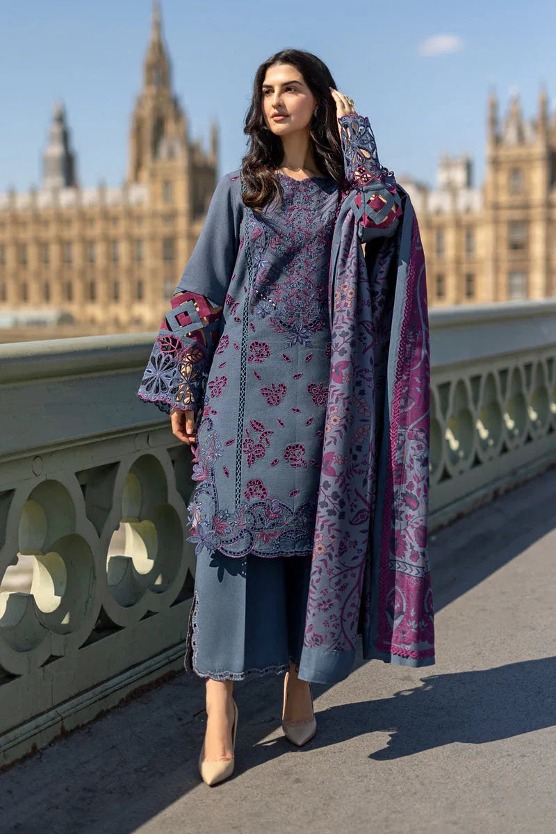 Rangrasiya | Carnation Winter Shawl | Delilah - Aqsa Fabrics