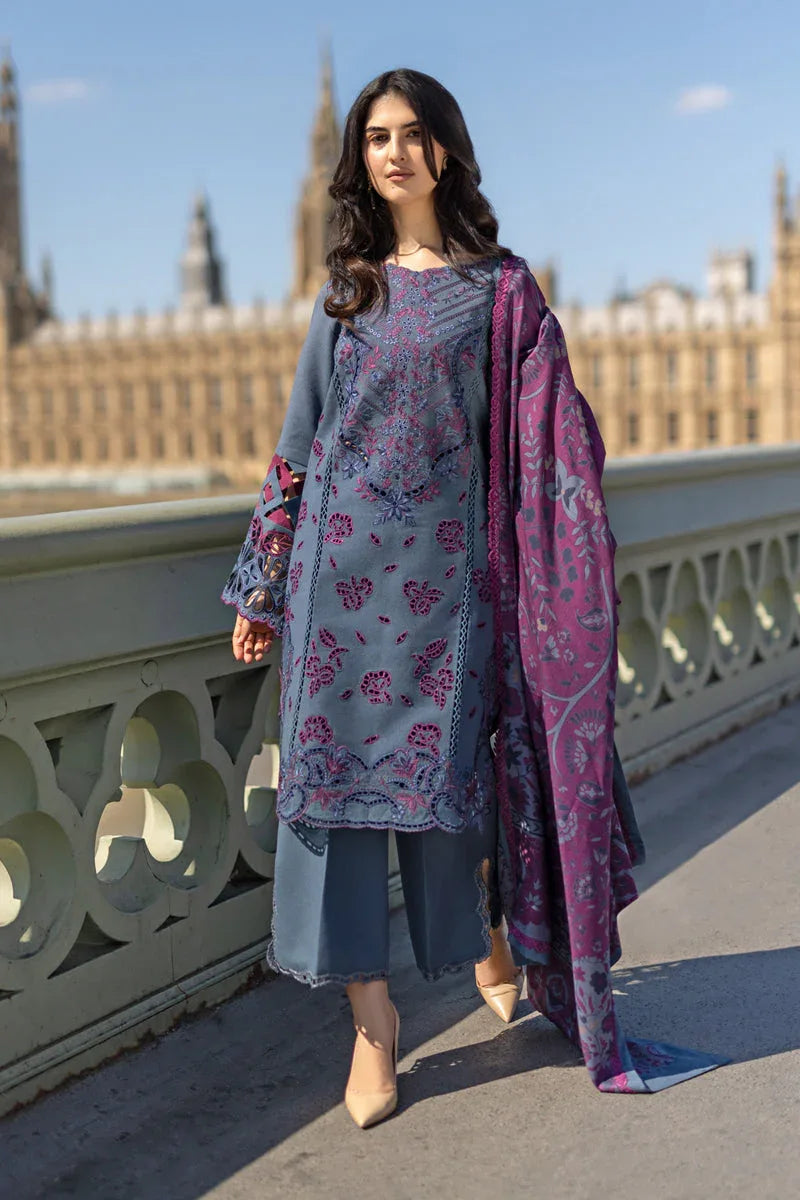 Rangrasiya | Carnation Winter Shawl | Delilah - Aqsa Fabrics