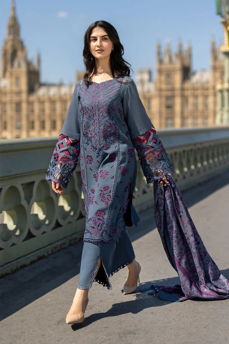Rangrasiya | Carnation Winter Shawl | Delilah - Aqsa Fabrics