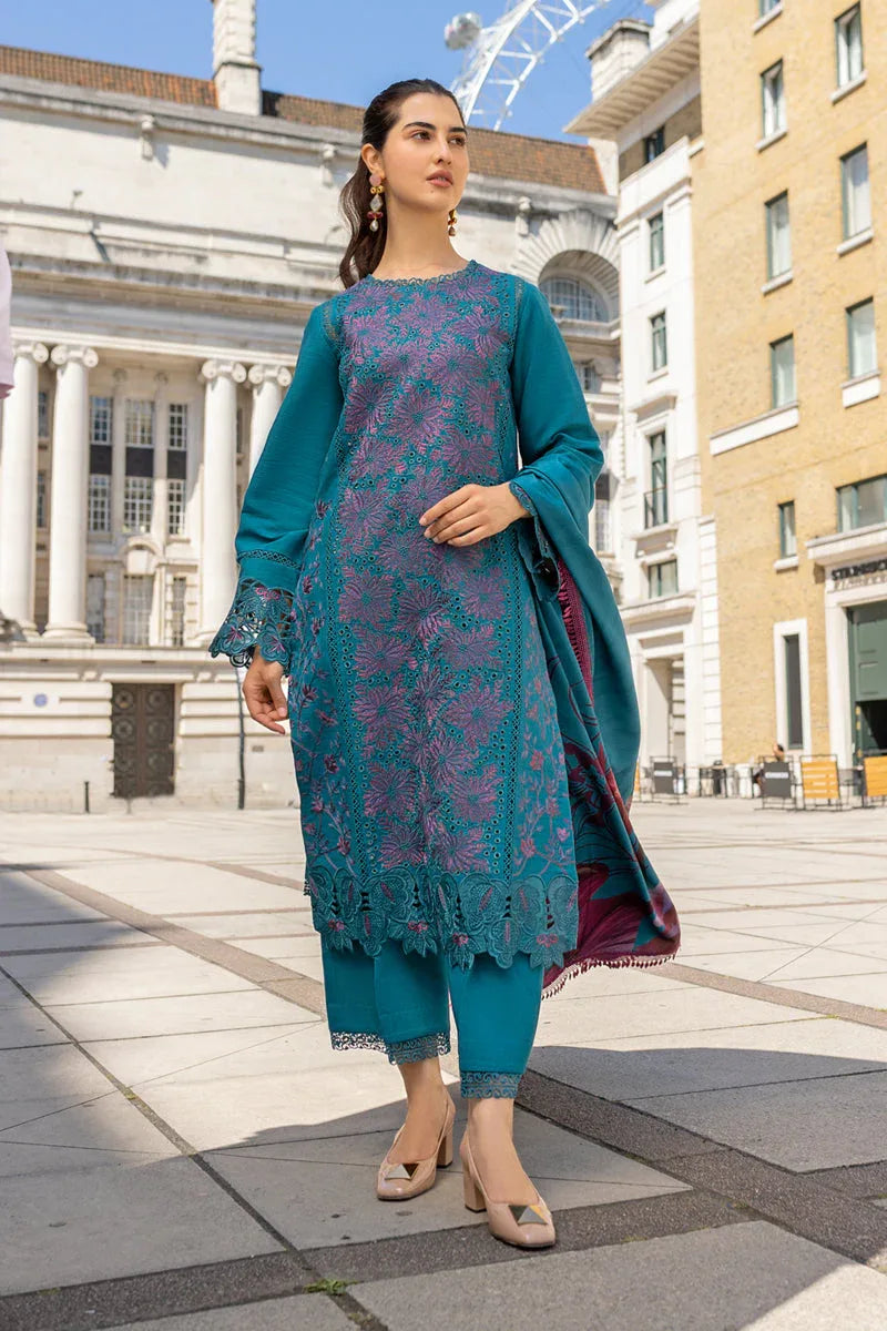 Rangrasiya | Carnation Winter Shawl | Ella - Aqsa Fabrics