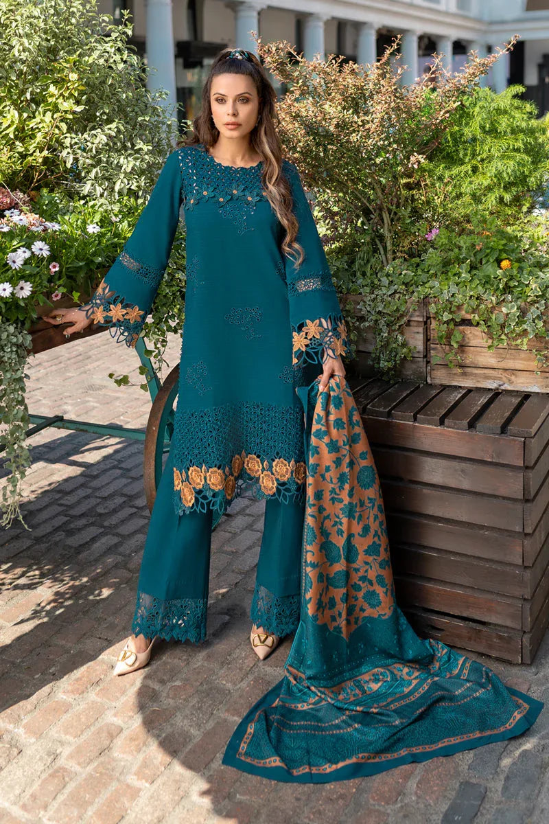 Rangrasiya | Carnation Winter Shawl | Erica - Aqsa Fabrics