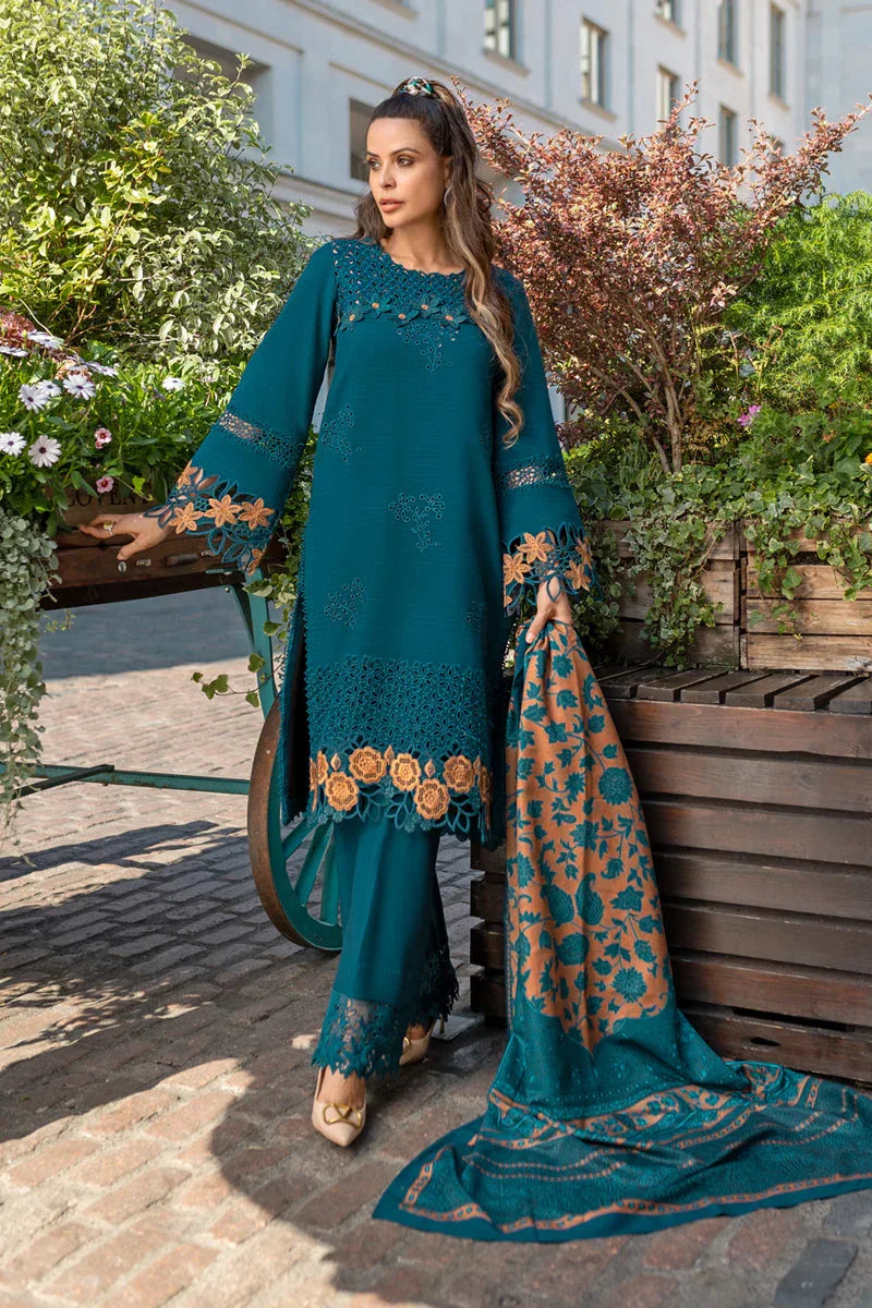 Rangrasiya | Carnation Winter Shawl | Erica - Aqsa Fabrics