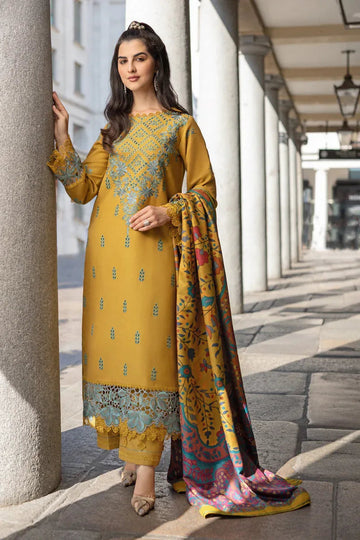 Rangrasiya | Carnation Winter Shawl | Evelyn - Aqsa Fabrics