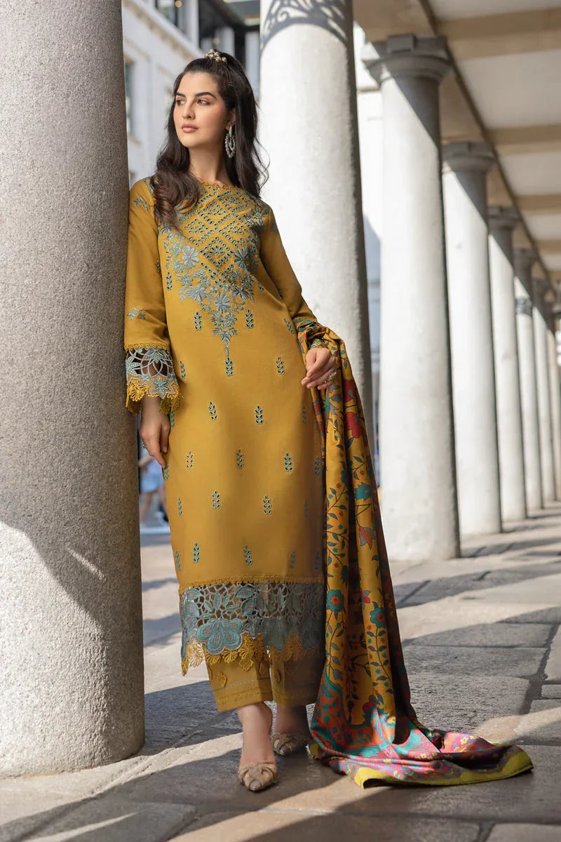 Rangrasiya | Carnation Winter Shawl | Evelyn - Aqsa Fabrics