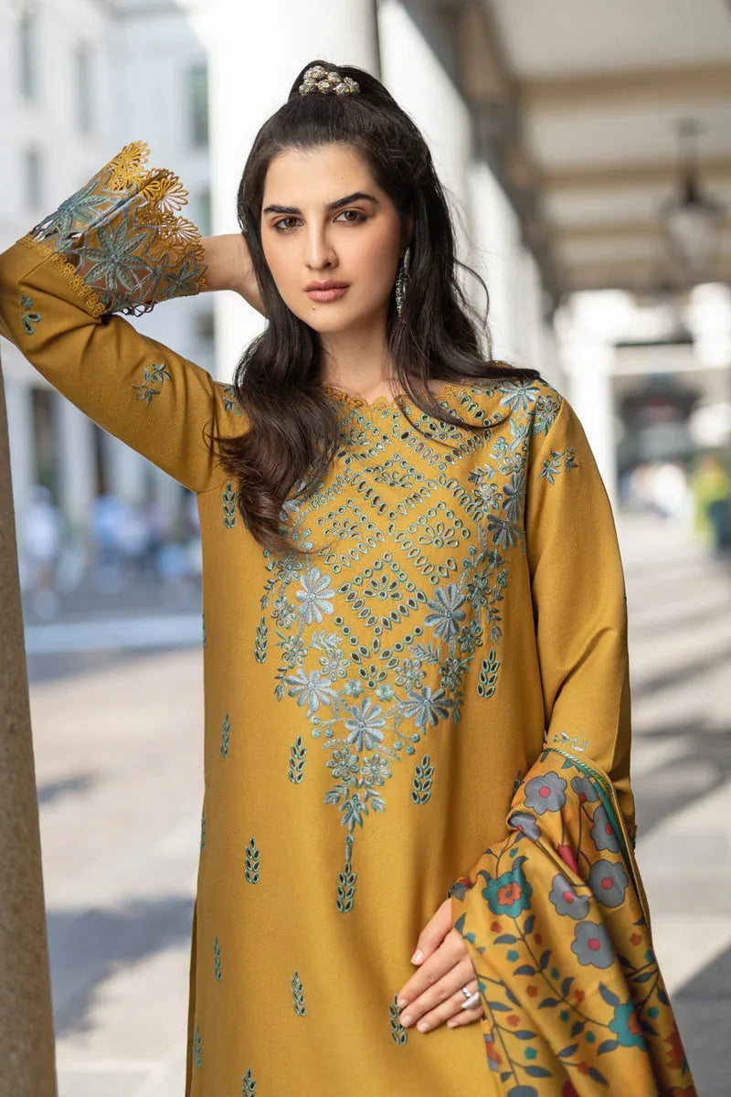 Rangrasiya | Carnation Winter Shawl | Evelyn - Aqsa Fabrics