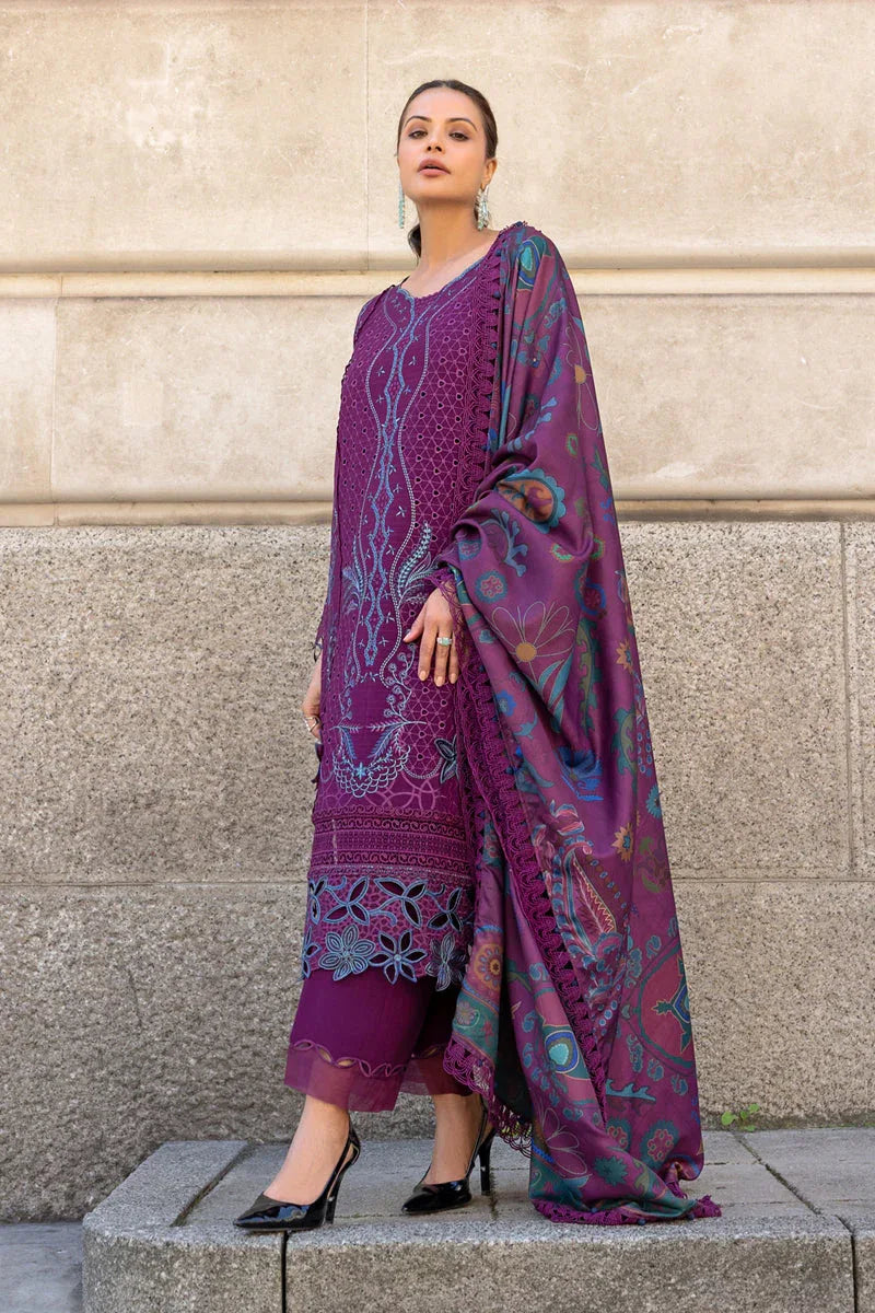 Rangrasiya | Carnation Winter Shawl | Freya - Aqsa Fabrics