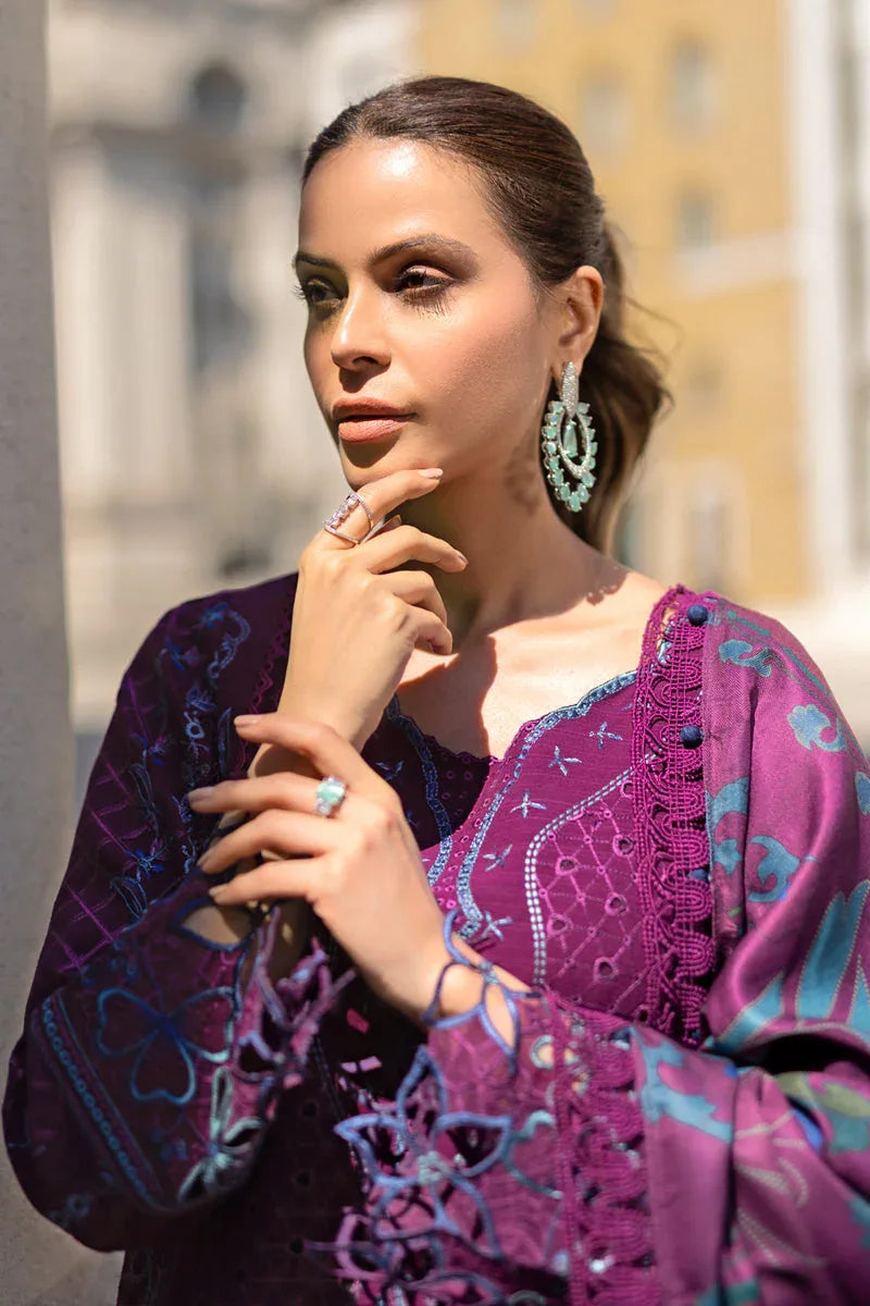 Rangrasiya | Carnation Winter Shawl | Freya - Aqsa Fabrics
