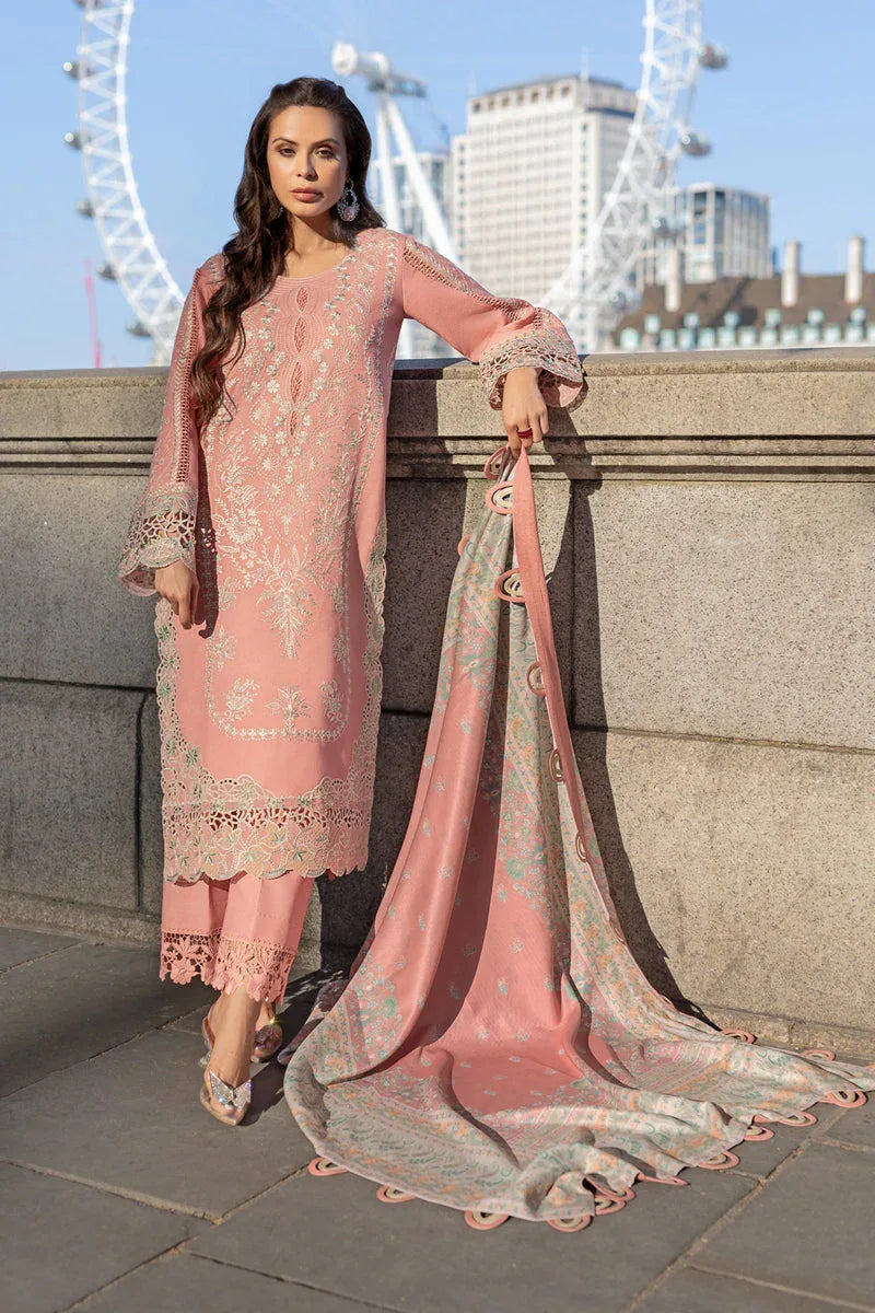 Rangrasiya | Carnation Winter Shawl | Grace - Aqsa Fabrics