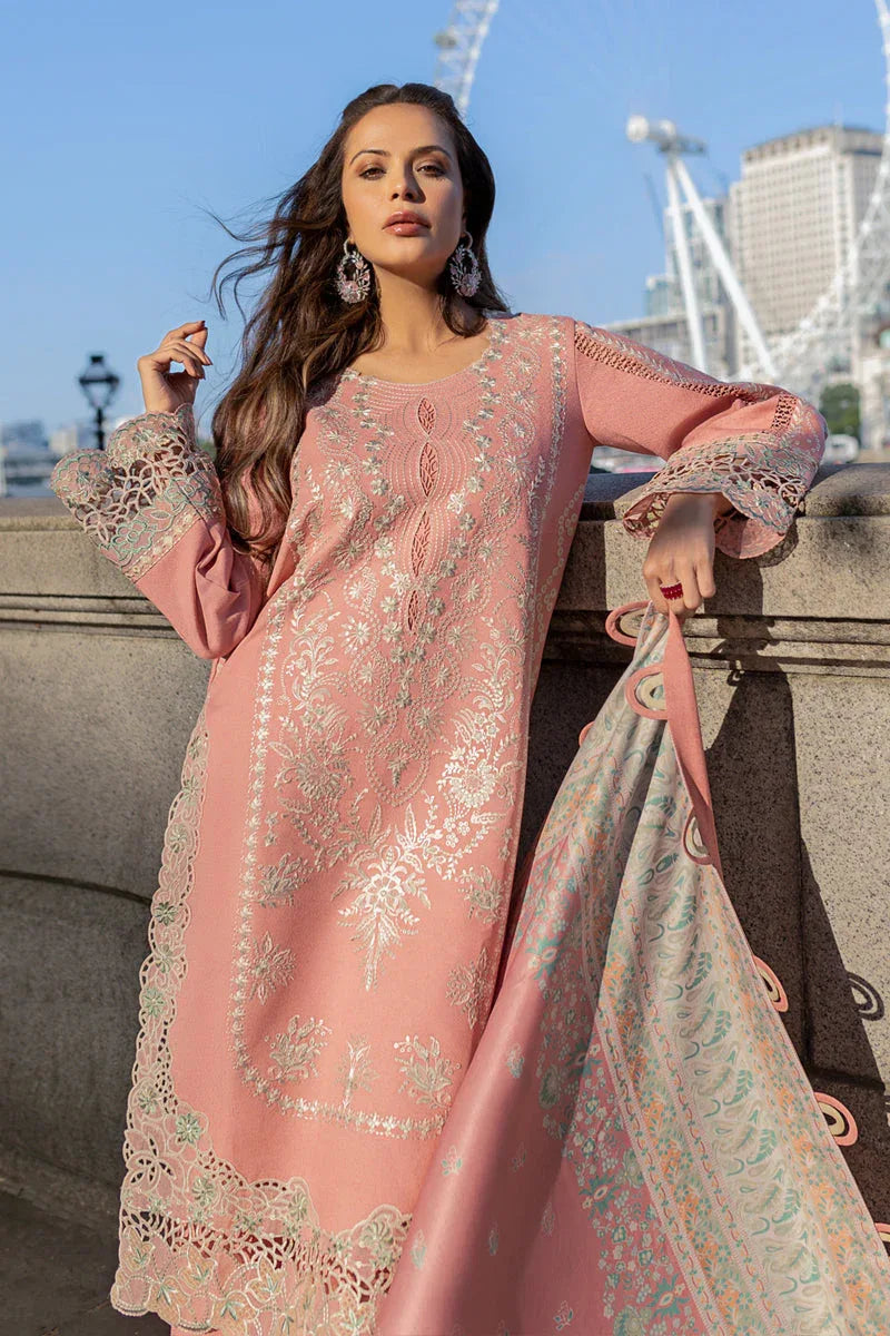 Rangrasiya | Carnation Winter Shawl | Grace - Aqsa Fabrics