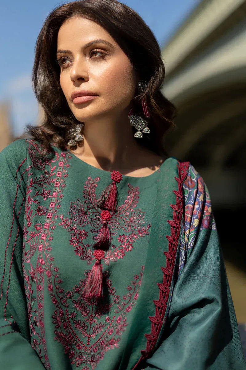 Rangrasiya | Carnation Winter Shawl | Isla - Aqsa Fabrics
