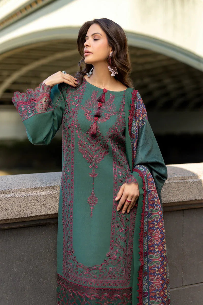 Rangrasiya | Carnation Winter Shawl | Isla - Aqsa Fabrics