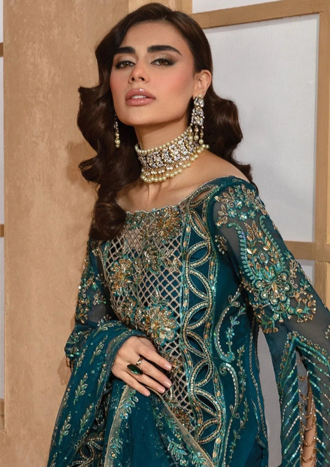 Rangrasiya | Chatoyer Wedding Formals 24 | D#01 - Zimil - Aqsa Fabrics