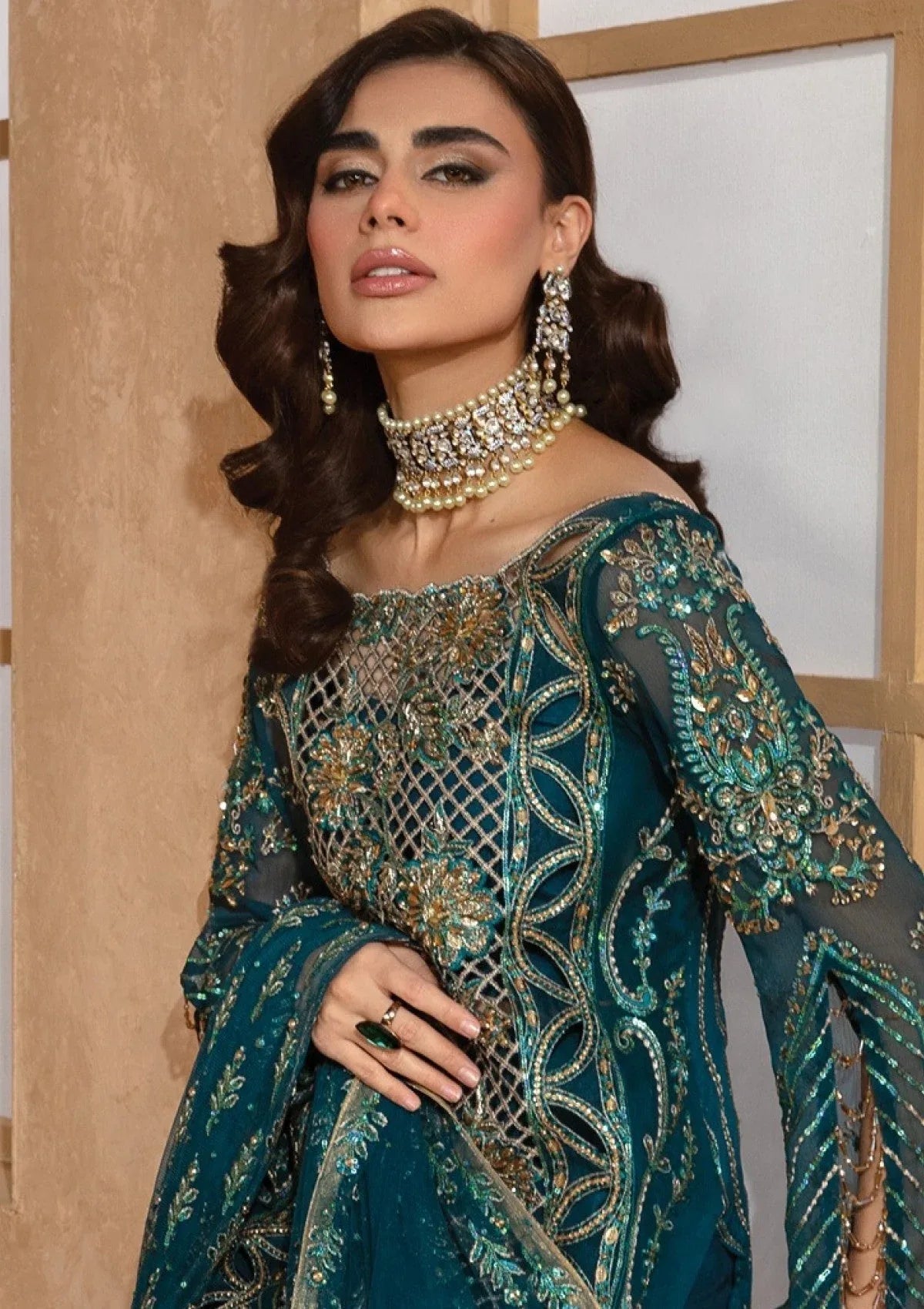 Rangrasiya | Chatoyer Wedding Formals 24 | D#01 - Zimil - Aqsa Fabrics