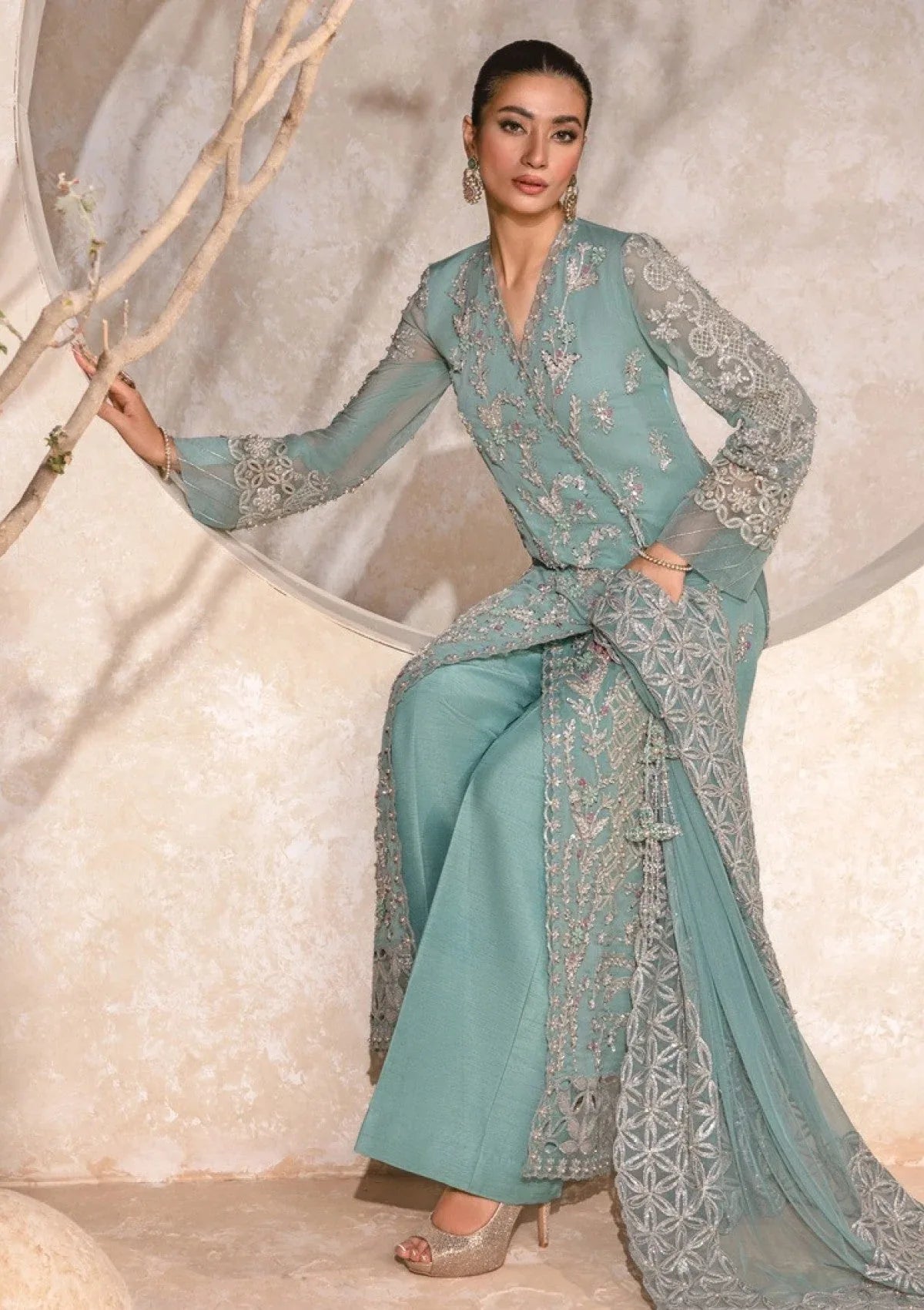 Rangrasiya | Chatoyer Wedding Formals 24 | D#04 - Firuzeh - Aqsa Fabrics