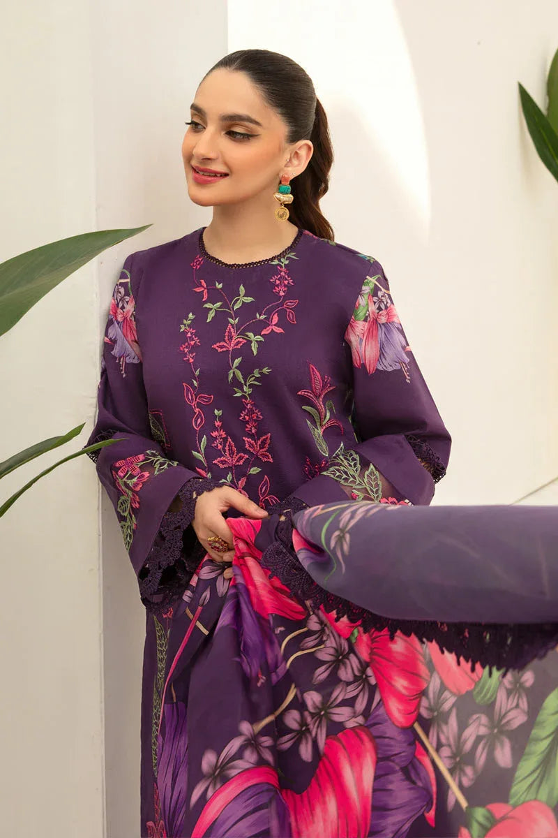 Rangrasiya | Florence Summer Edit 24 | Carnation - Aqsa Fabrics