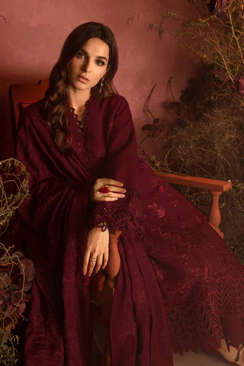 Rangrasiya | Premium Winter Edit 24 |  Rose - Aqsa Fabrics