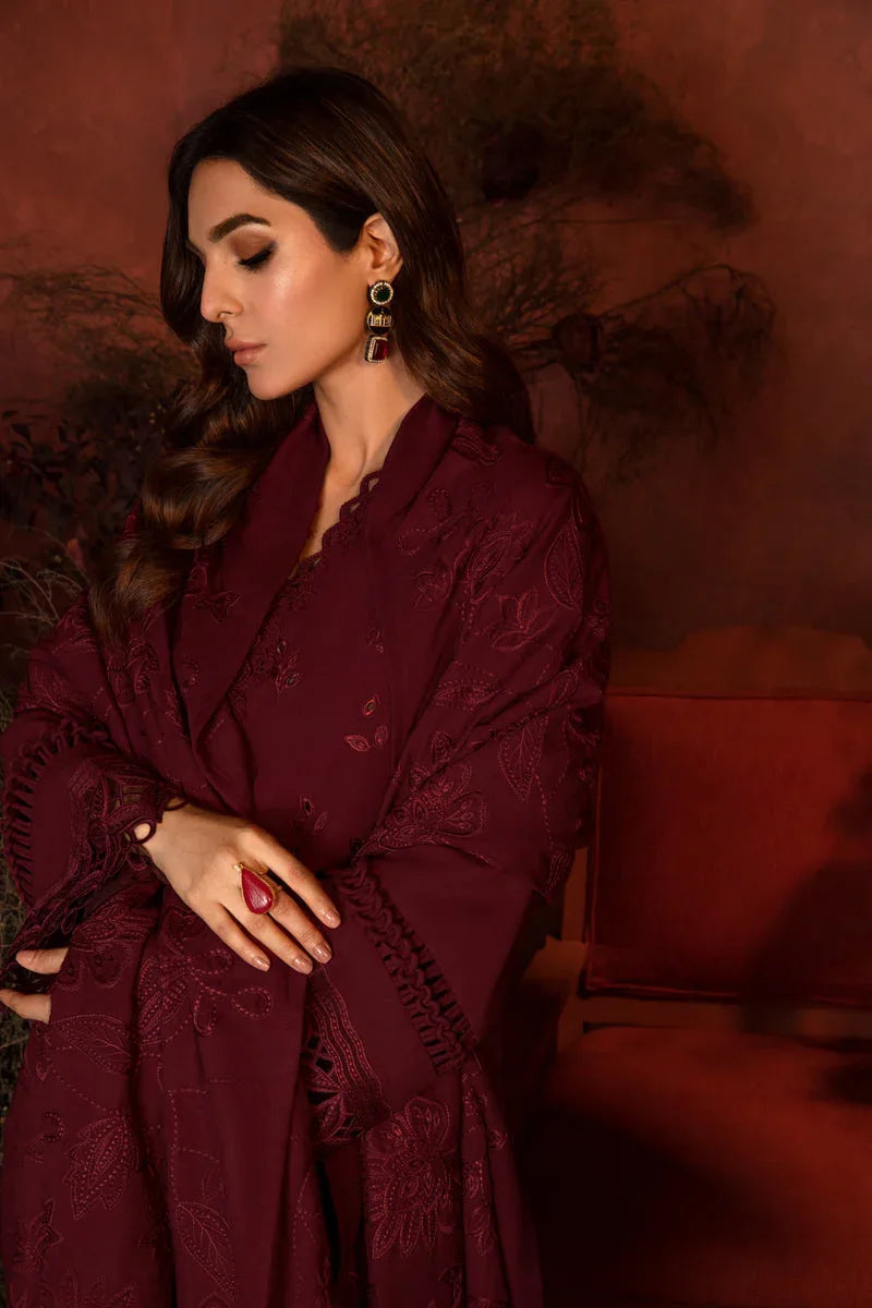 Rangrasiya | Premium Winter Edit 24 |  Rose - Aqsa Fabrics