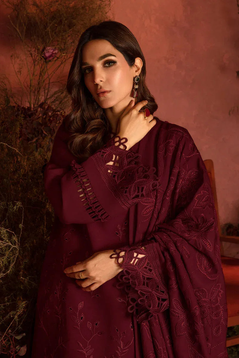 Rangrasiya | Premium Winter Edit 24 |  Rose - Aqsa Fabrics