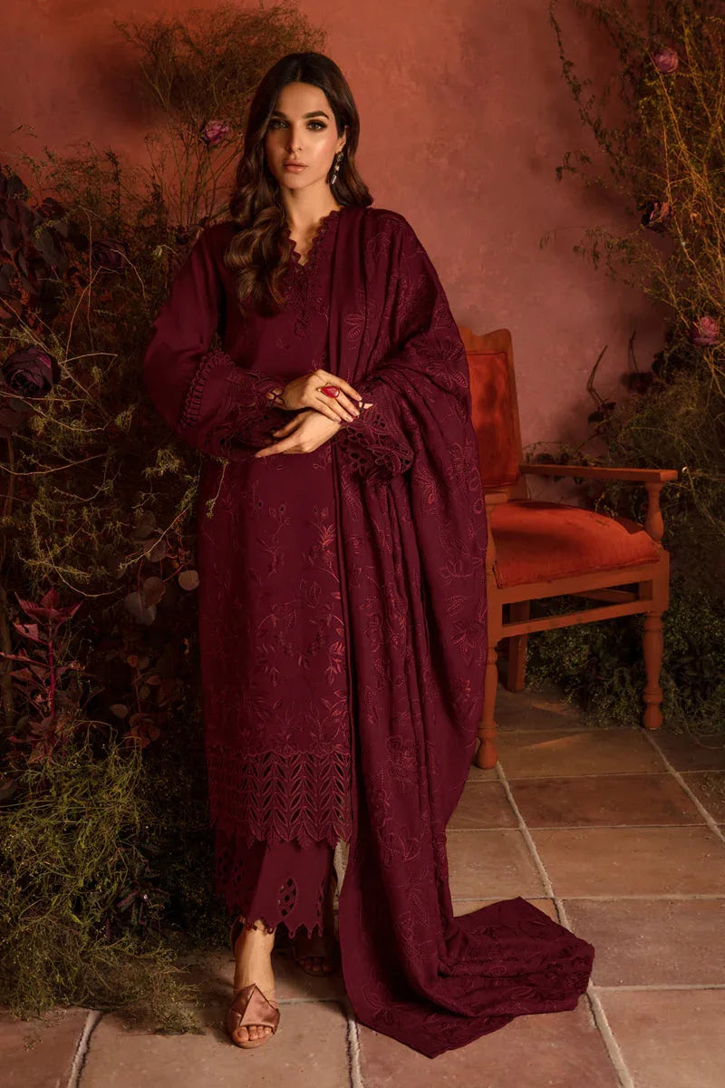 Rangrasiya | Premium Winter Edit 24 |  Rose - Aqsa Fabrics