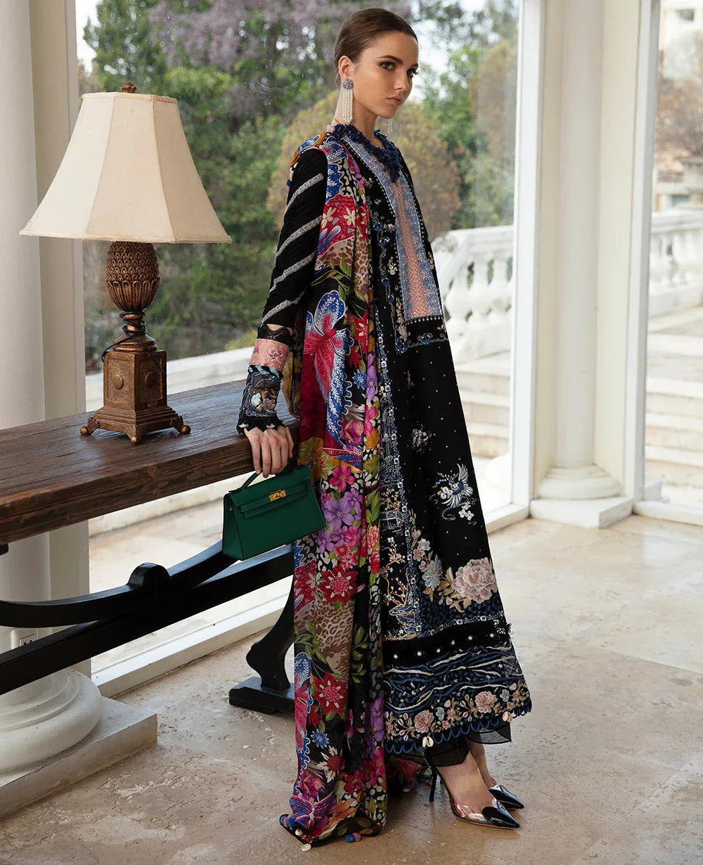 Republic Womenswear | Ilana Eid Luxury Lawn | MÃÂ©line - Aqsa Fabrics