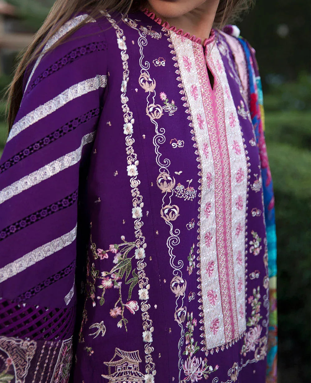 Republic Womenswear | Ilana Eid Luxury Lawn | Lisette - Aqsa Fabrics