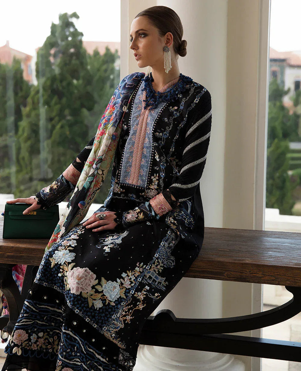 Republic Womenswear | Ilana Eid Luxury Lawn | MÃÂ©line - Aqsa Fabrics