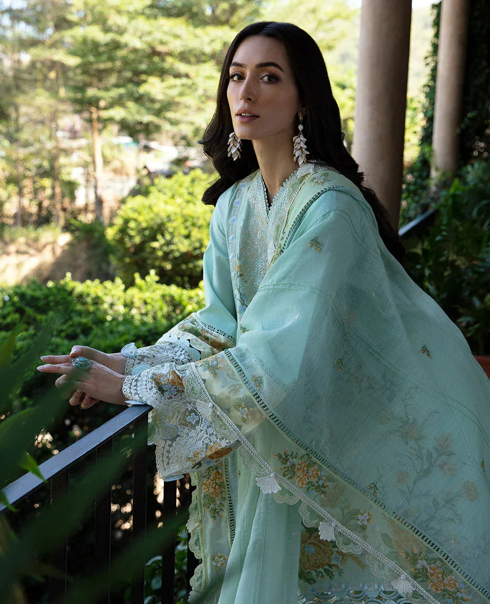 Republic Womenswear | Ilana Eid Luxury Lawn | Elaine - Aqsa Fabrics