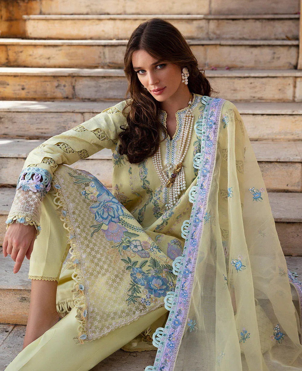 Republic Womenswear | Ilana Eid Luxury Lawn | Sylvie - Aqsa Fabrics