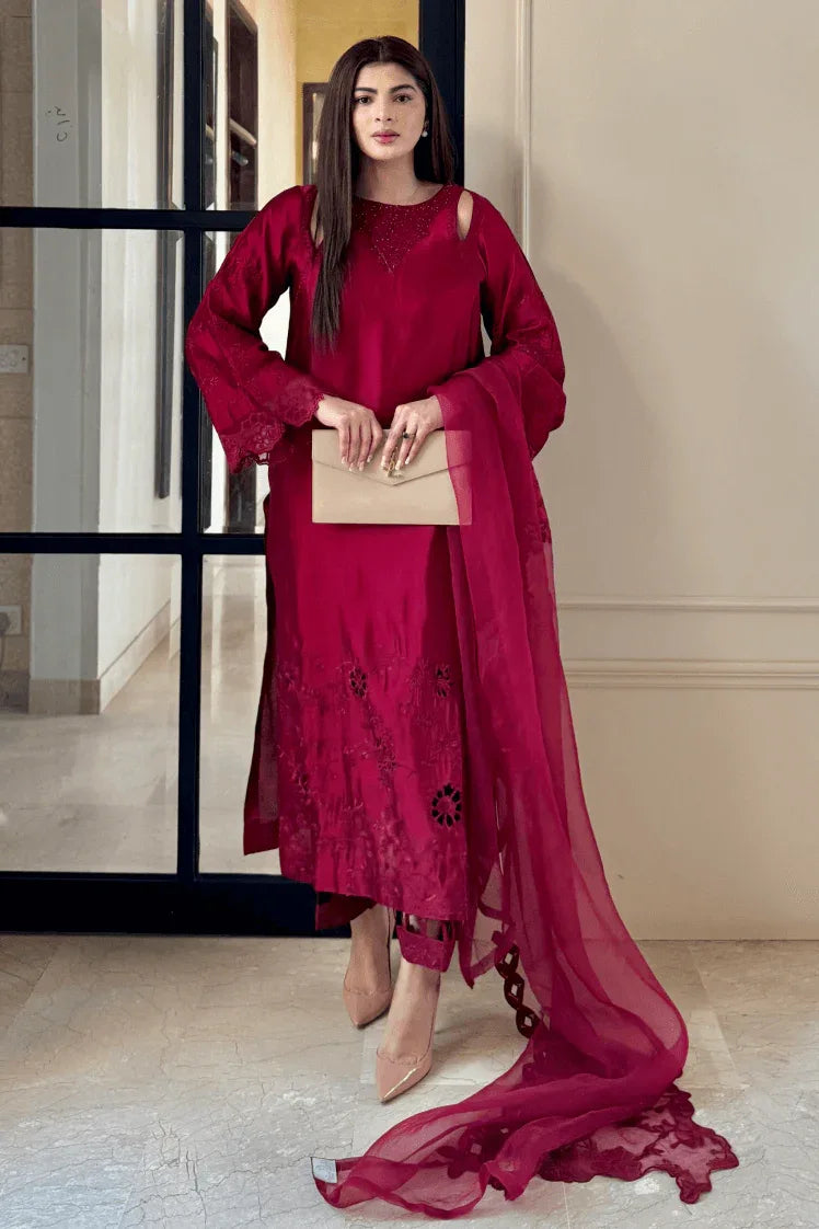 Muntaha | Aangan Eid Edit | Rubby - Aqsa Fabrics