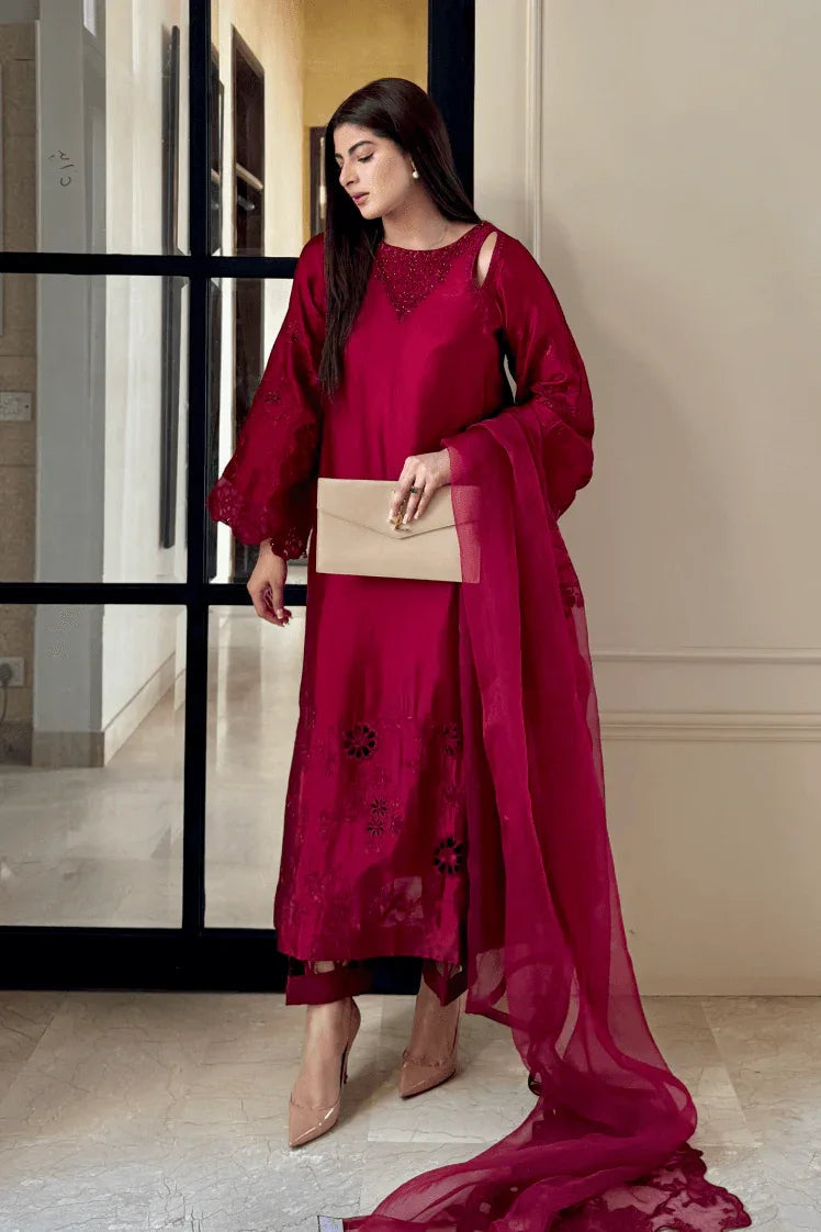 Muntaha | Aangan Eid Edit | Rubby - Aqsa Fabrics