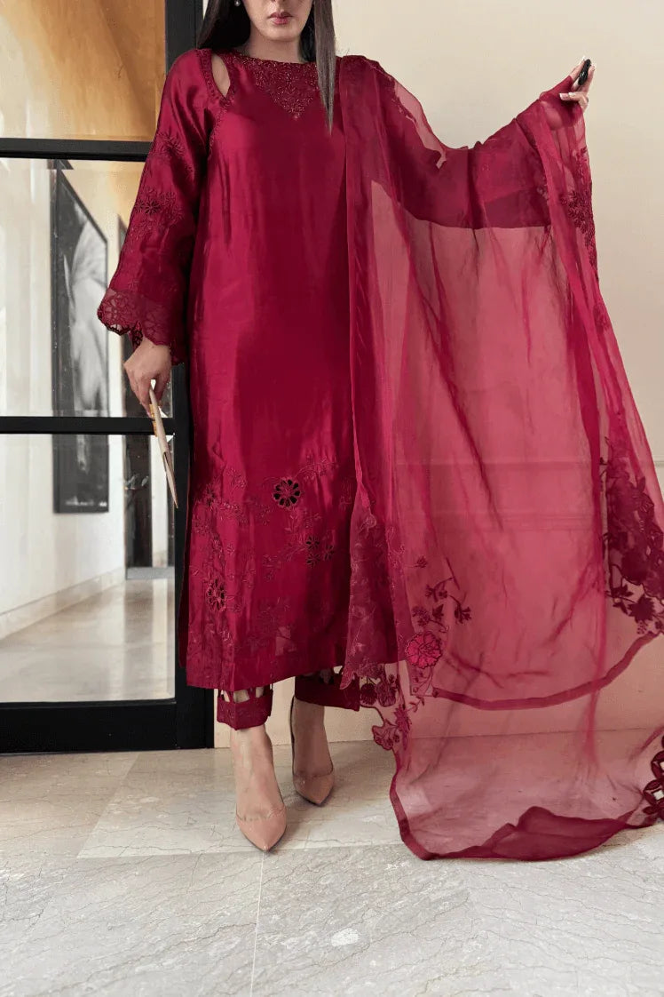 Muntaha | Aangan Eid Edit | Rubby - Aqsa Fabrics