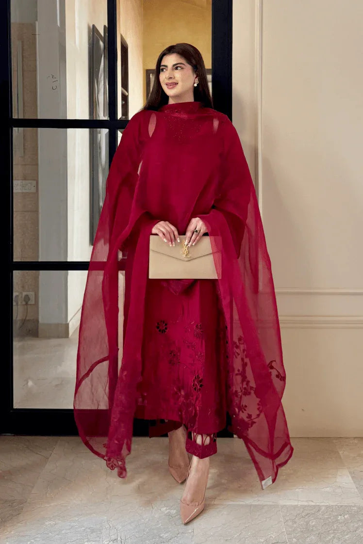 Muntaha | Aangan Eid Edit | Rubby - Aqsa Fabrics