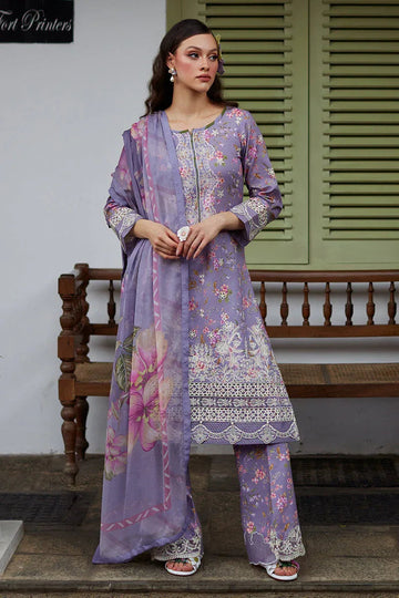 Gulaal | Saffira Lawn 25 | Miaa - Aqsa Fabrics