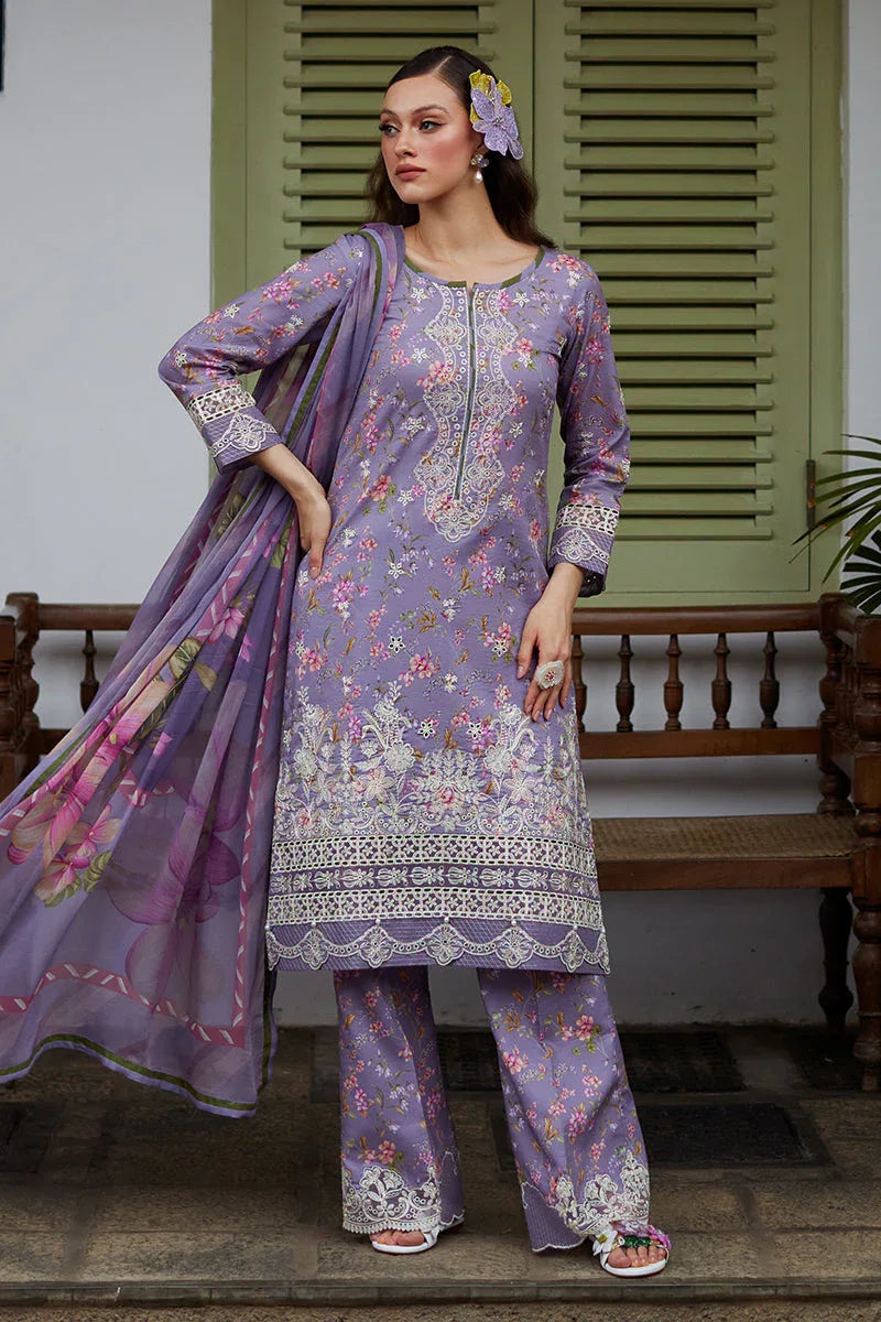 Gulaal | Saffira Lawn 25 | Miaa - Aqsa Fabrics