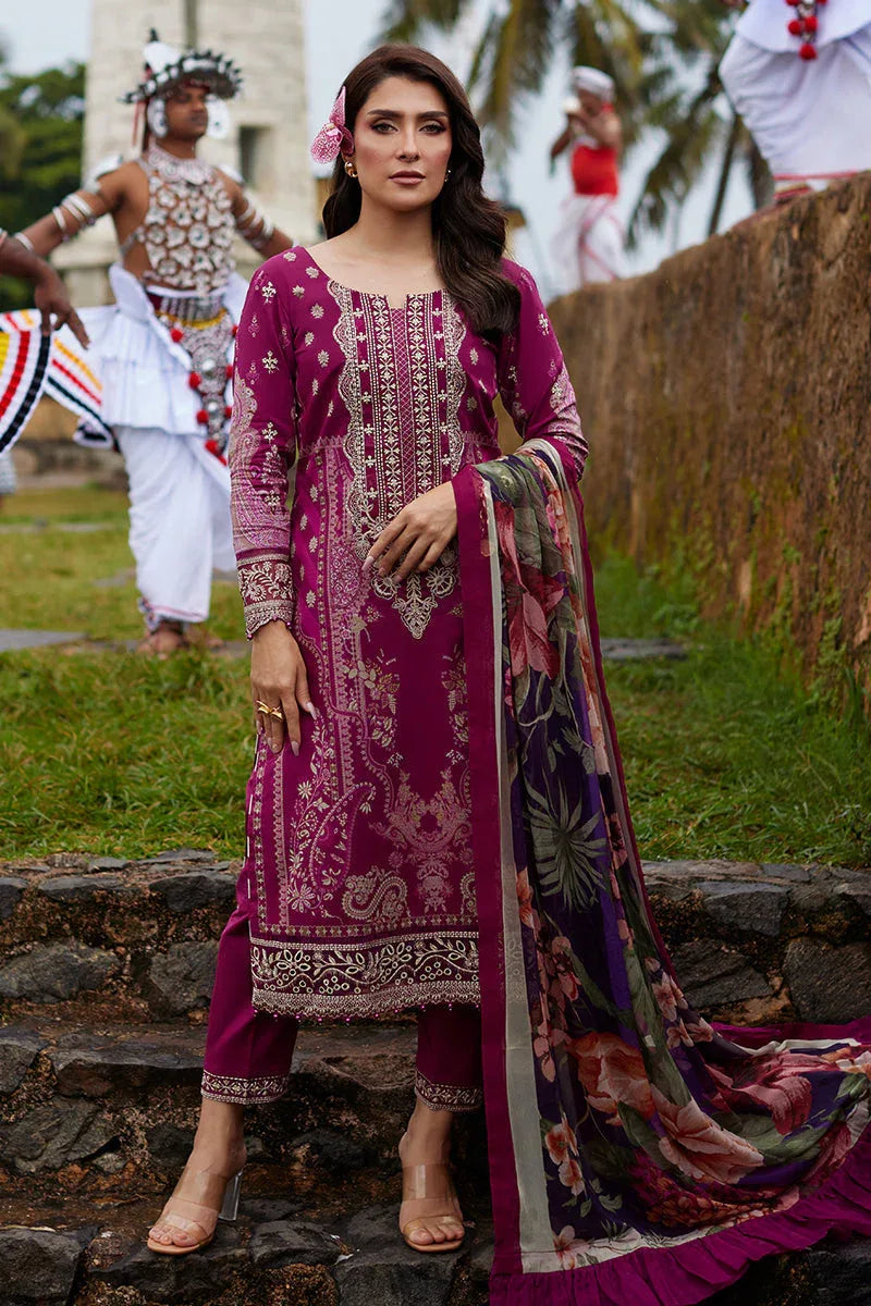 Gulaal | Saffira Lawn 25 | Aria - Aqsa Fabrics
