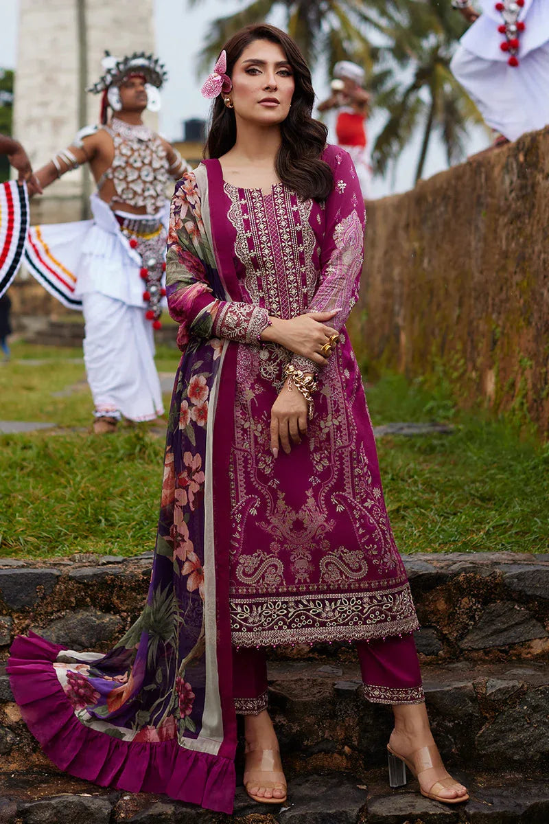 Gulaal | Saffira Lawn 25 | Aria - Aqsa Fabrics