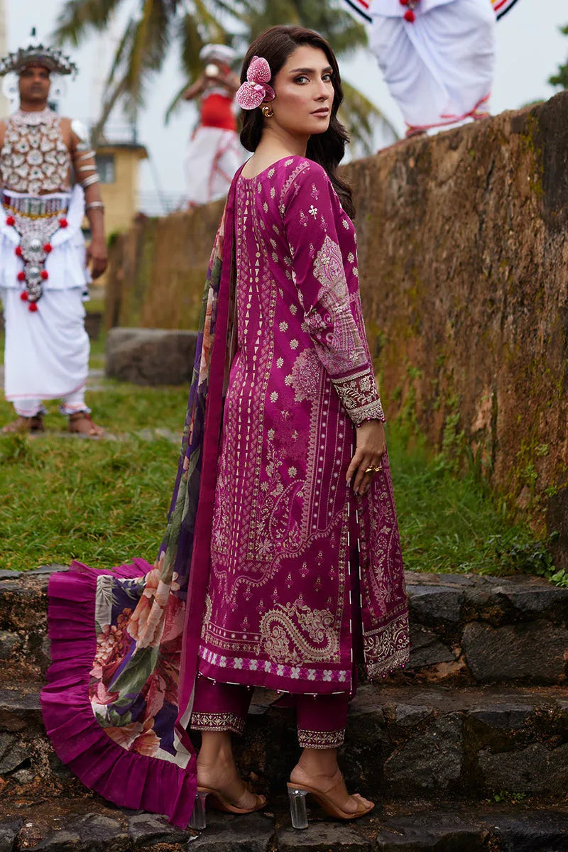 Gulaal | Saffira Lawn 25 | Aria - Aqsa Fabrics