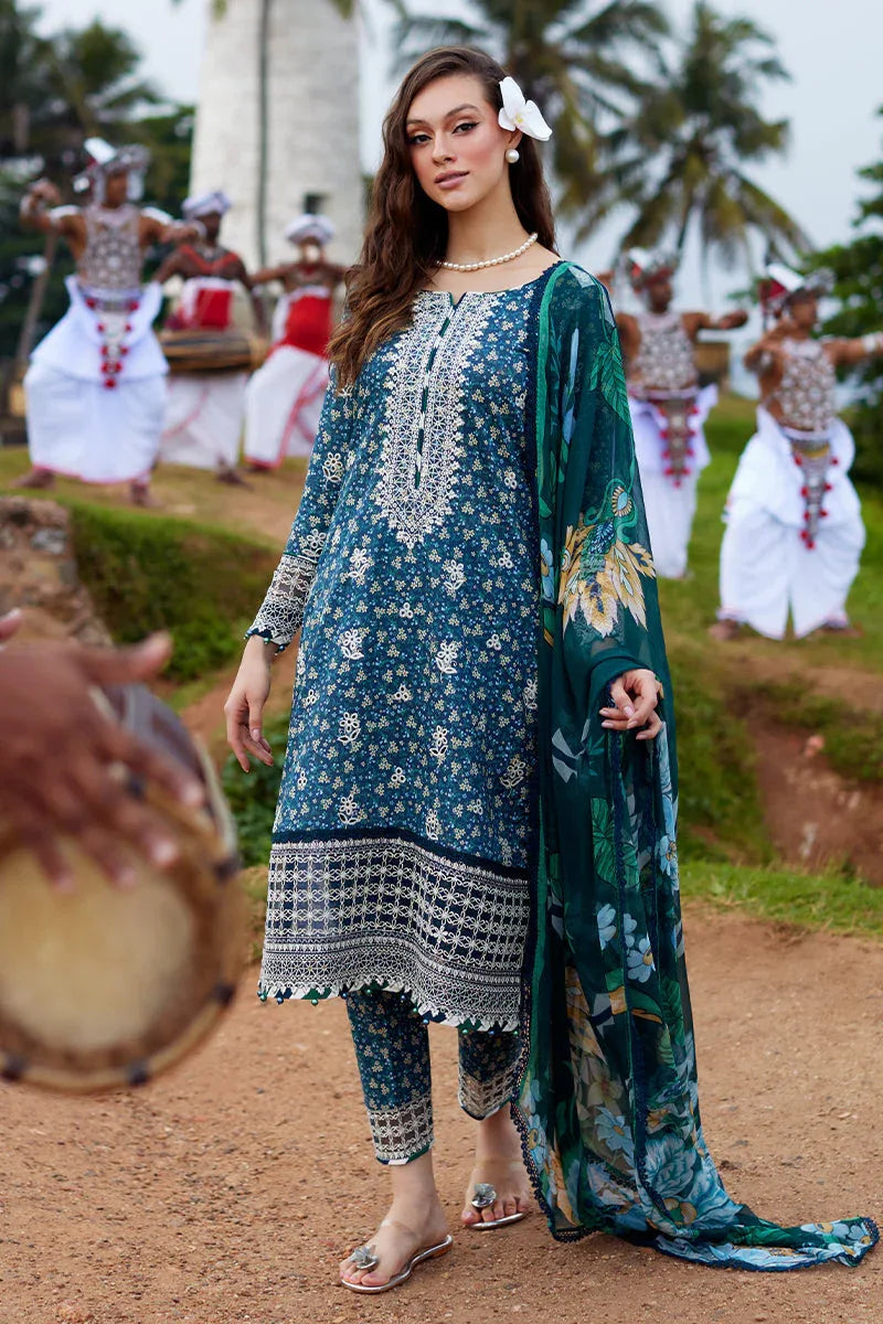 Gulaal | Saffira Lawn 25 | Chloe - Aqsa Fabrics
