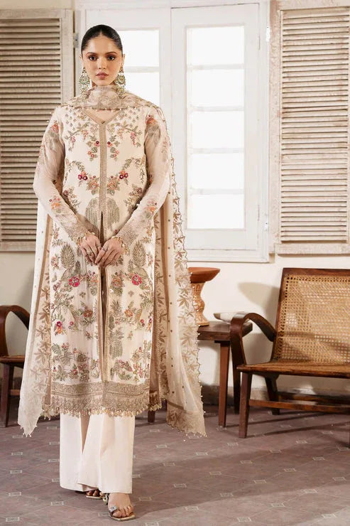 Imrozia Premium | Muse Luxury Chiffon 24 | S-1081 Perle - Aqsa Fabrics